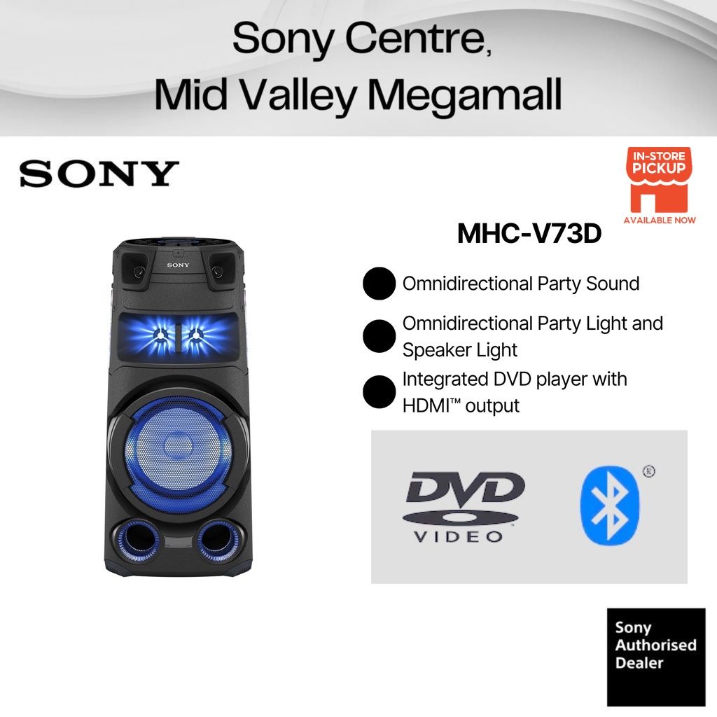 SONY *SONY V73D High Power Audio System with BLUETOOTH® Technology Wireless Speaker