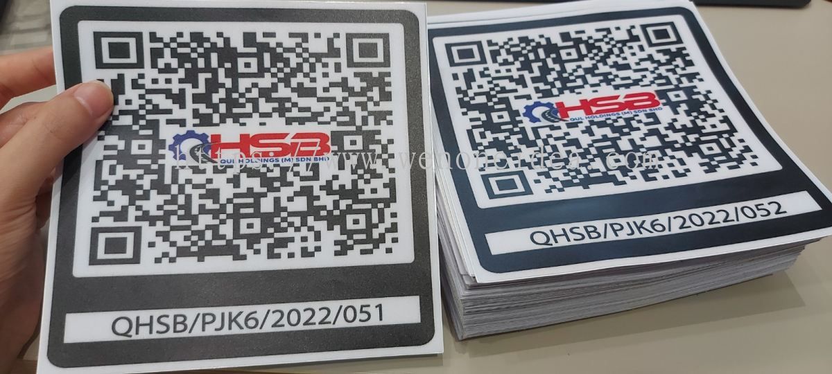 OEM *QR Code A5 Sticker