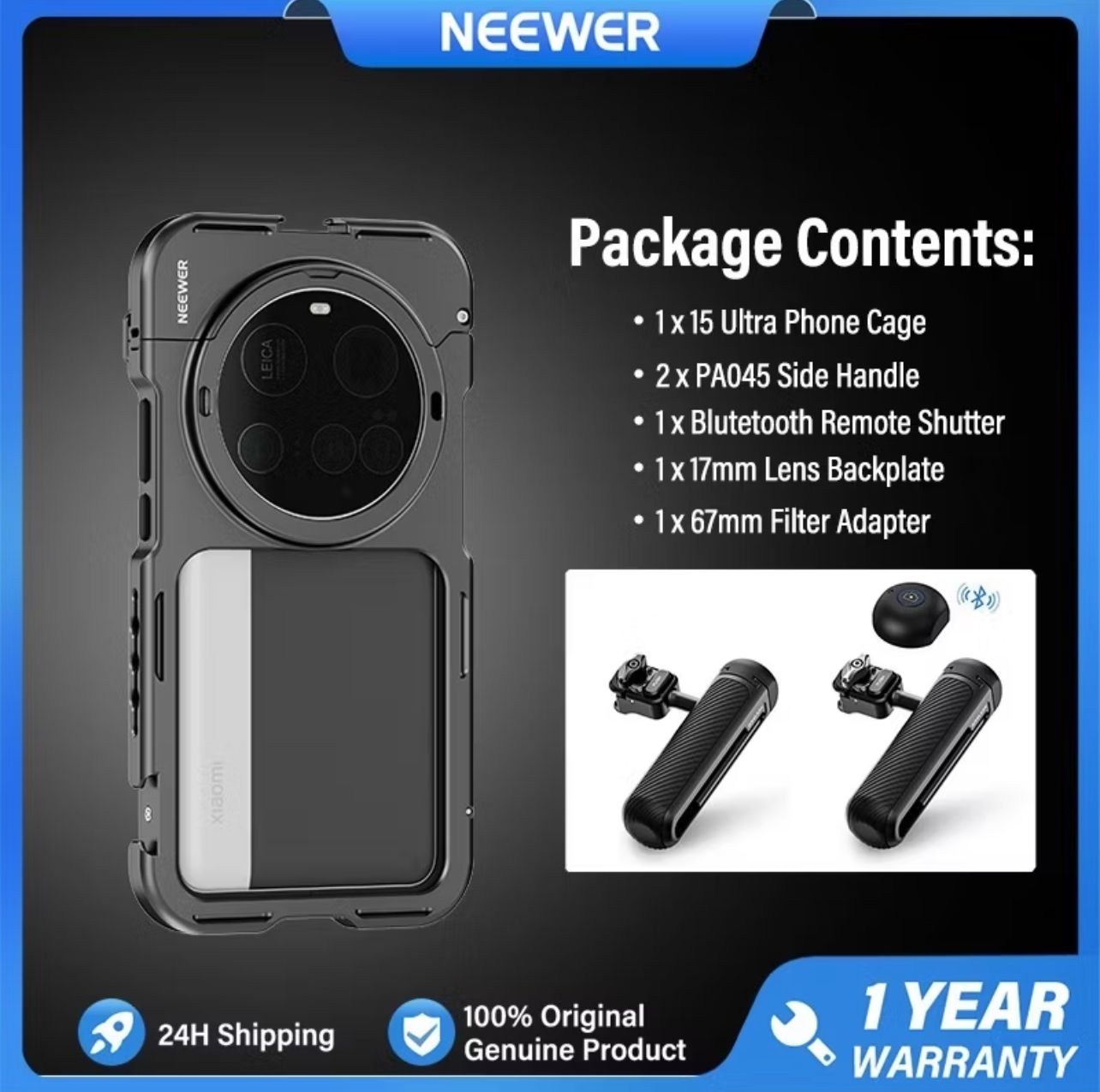 NEEWER PA091 Cage Quick Release Video Rig Case Phone Stabilizer holder