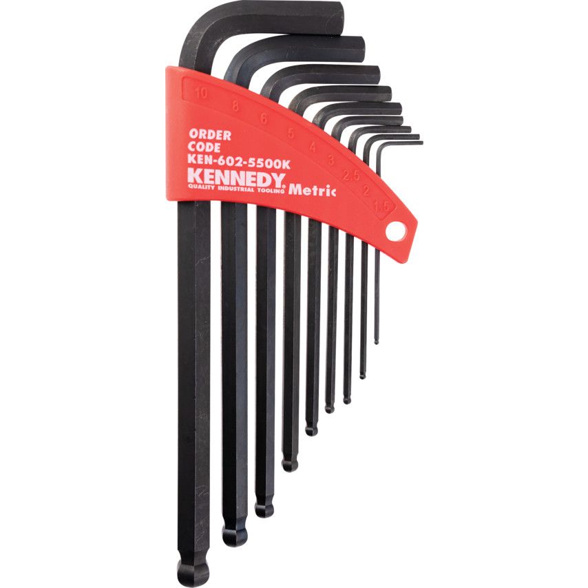 Kennedy 9 Piece Metric Hex Key Set L-Wrench