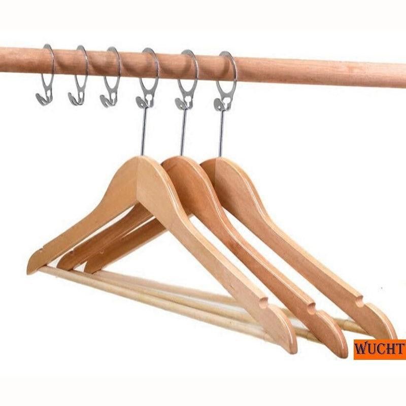 OEM *Wooden Hanger with Security Chrome Ring