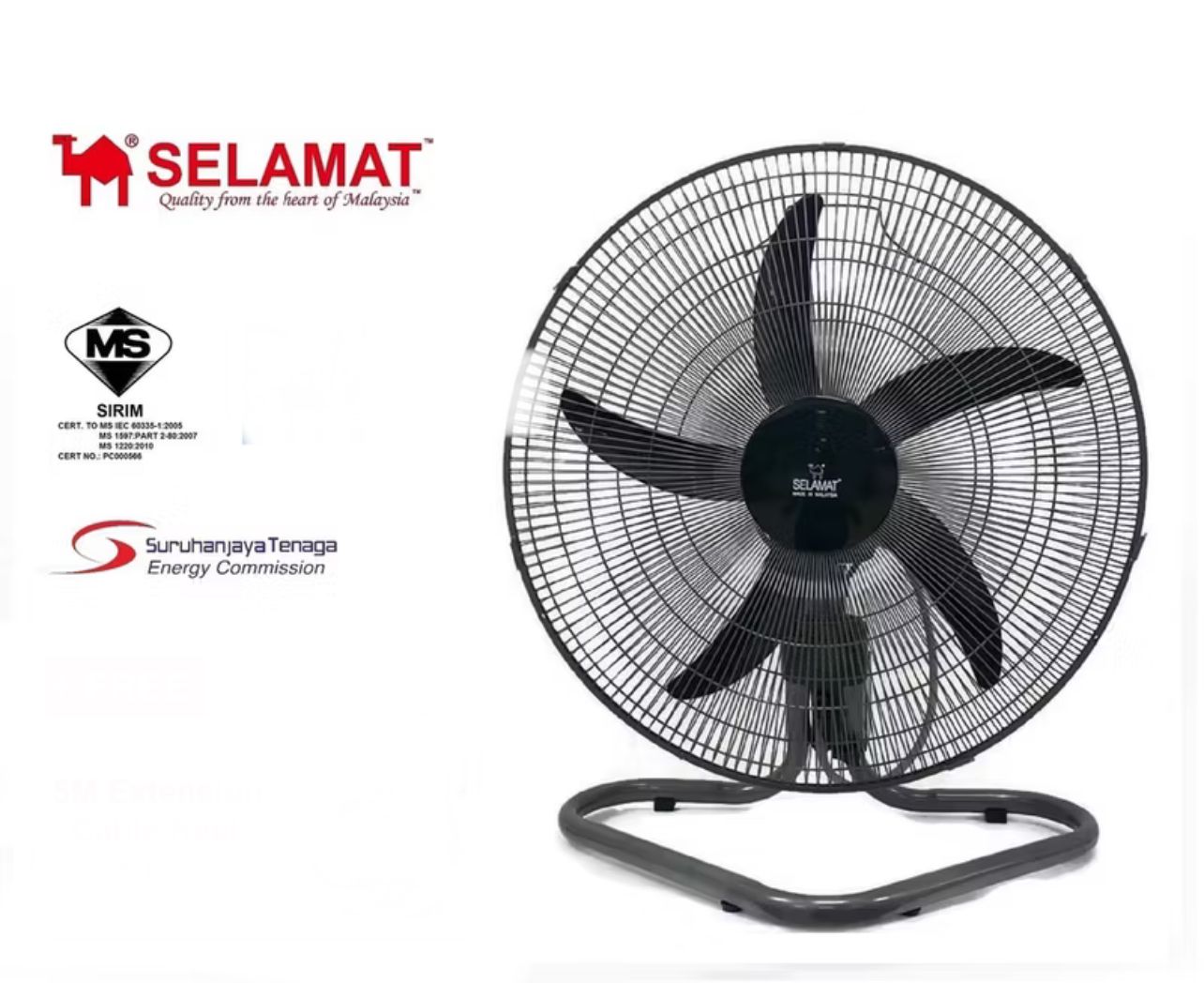 SELAMAT Floor Fan Industrial Fan 20 Inch MQ-2020F Electric Fan Kipas Selamat Lantai Kipas Angin Industry