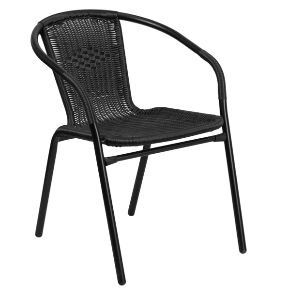 Rattan Indoor-Outdoor Restaurant Stack Chair