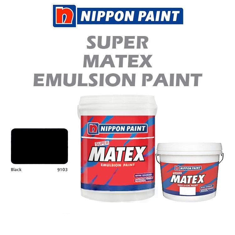 NIPPON SUPER MATEX EMULSION PAINT - BLACK 9103