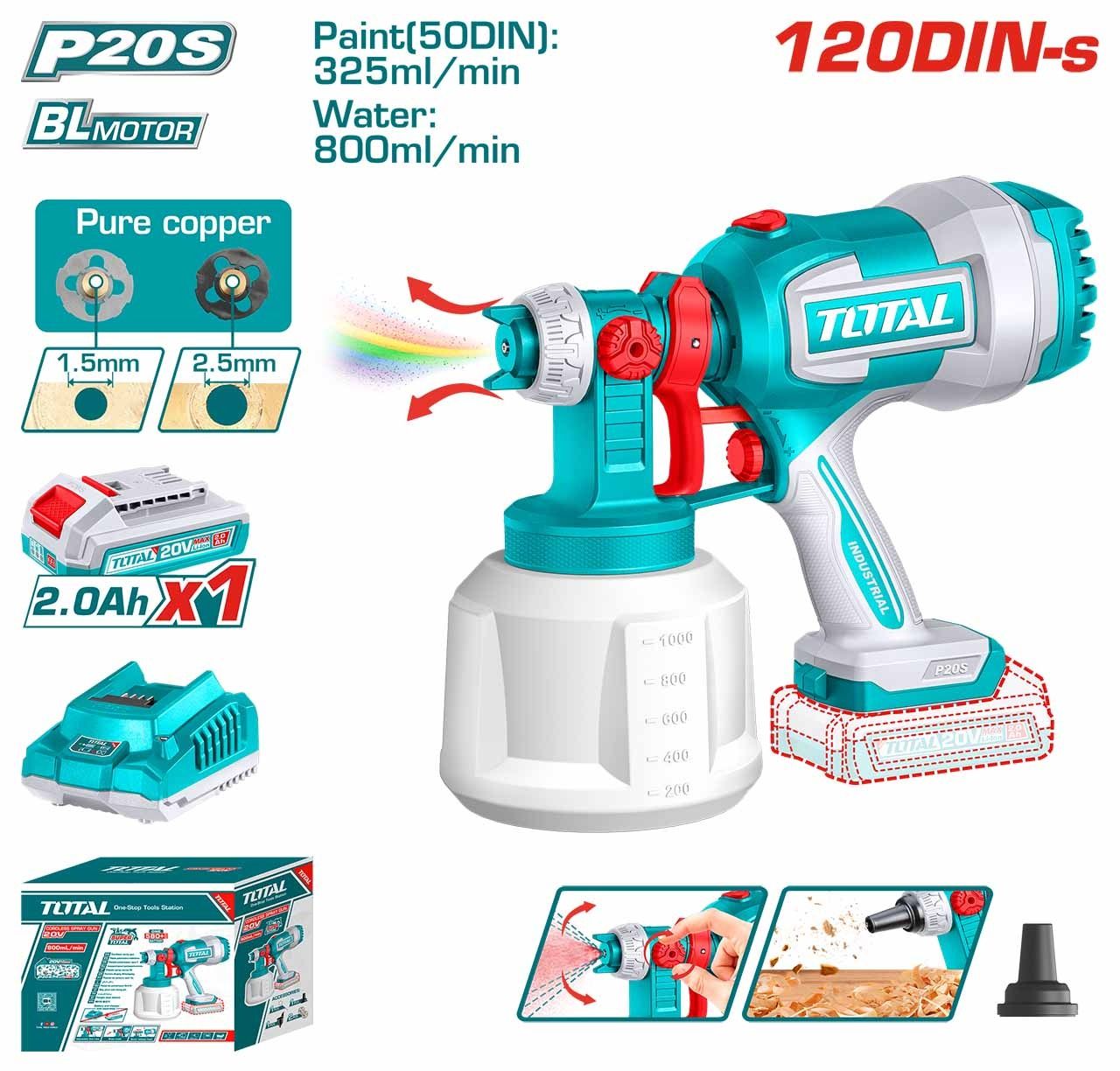 TSGLI20042 Li-ion Spray Gun