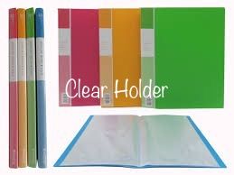 PVC A4 Clear Holder 20's /Clear Holder /PVC Clear Holder /A4 Size Clear Holder /File /20's Clear Holder /PVC A4 Clear Holder