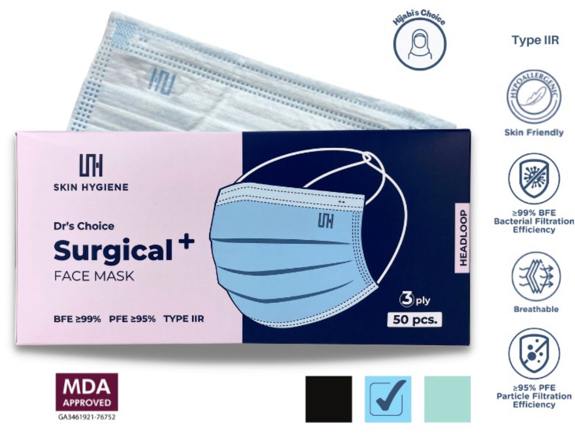 Skin Hygiene Face Mask Medical Grade 3 ply Disposable Surgical face mask