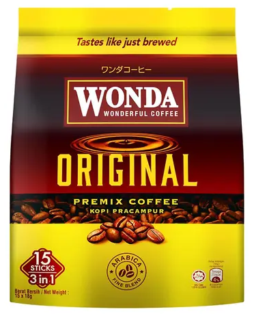 Wonda 3 In 1 Original (18g x 15 Sachets x 1 Pack)