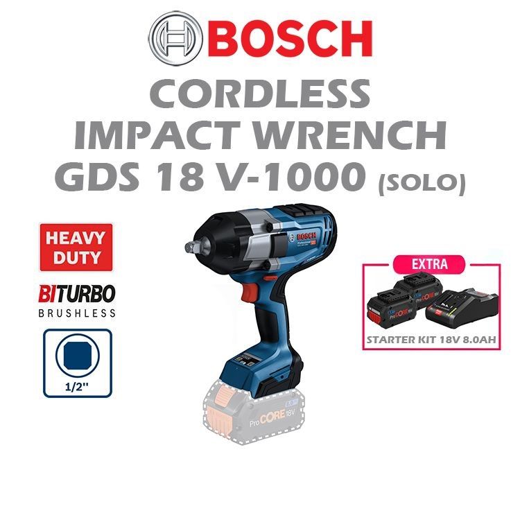 Bosch GDS 18V-1000 Cordless Impact Wrench GDS18V-1