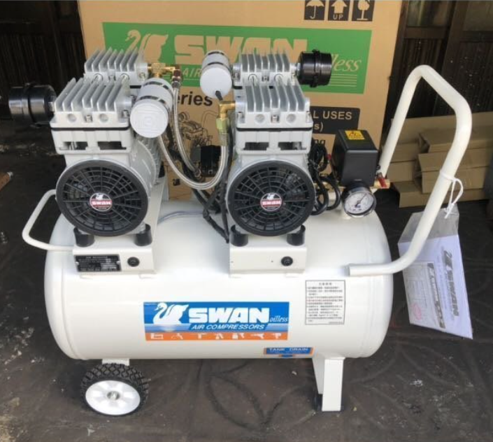 SWAN DRS210-39T OIL LESS AIR COMPRESSOR 2HP, 7 BAR, FAD306L/MIN, 1 PHASE