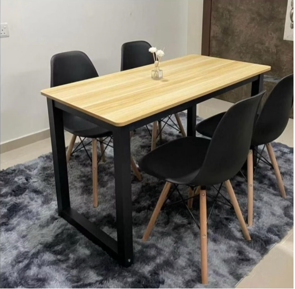OK DISCUSSION TABLE WITH 4 CHAIRS SET / TABLE SIZE :1200MM X 600MM