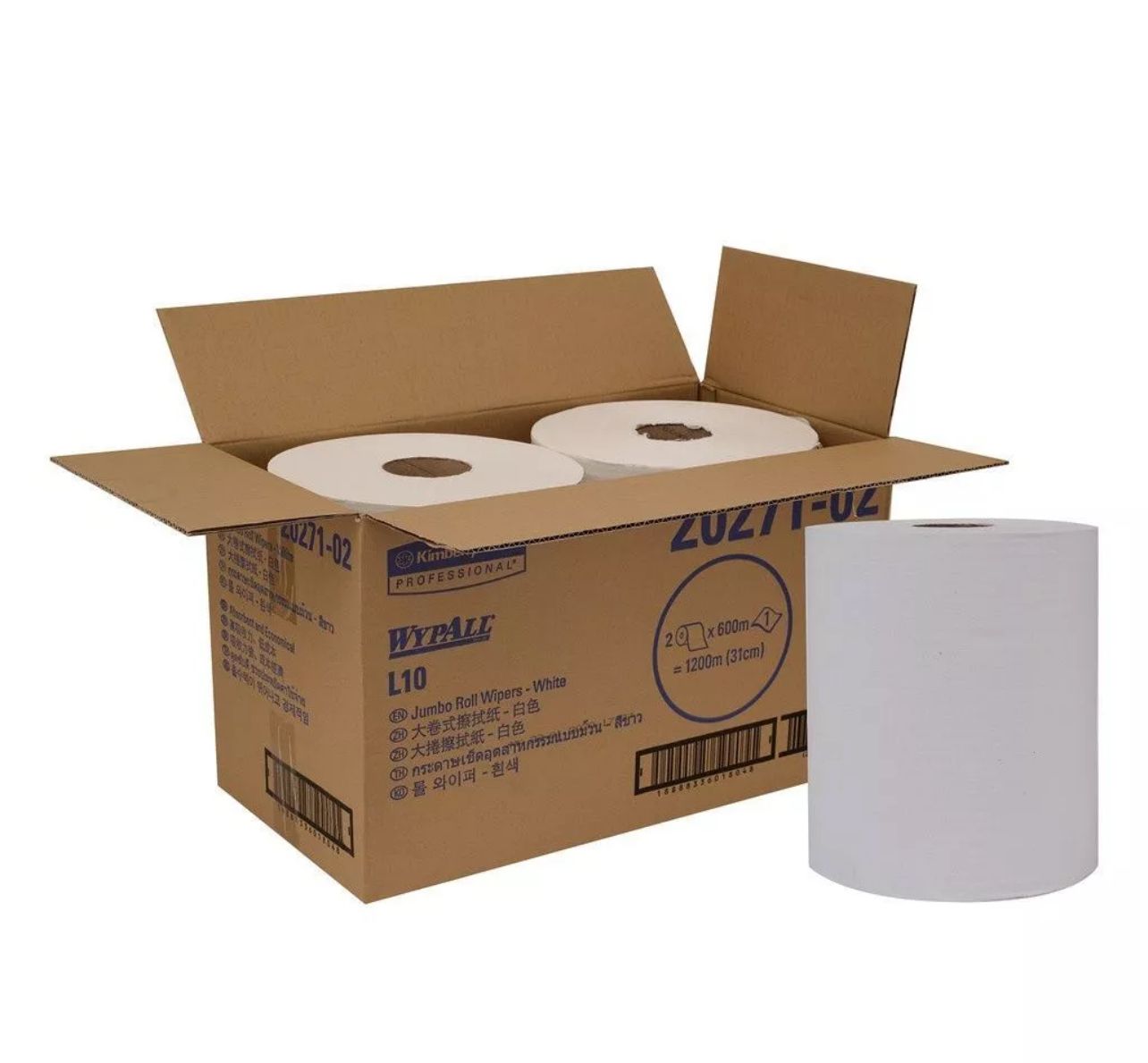 WYPALL® L10 Jumbo Roll Wipers 20271 31cm x 600m (2 Roll/Ctn)