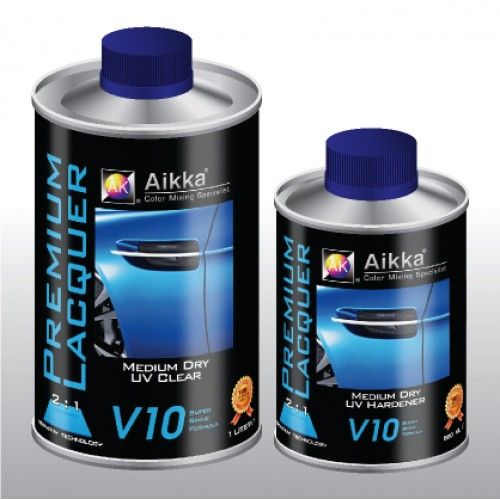 AIKKA V10 MEDIUM DRY UV 2K CLEARCOAT 2:1 NEW IMPROVED FORMULA
