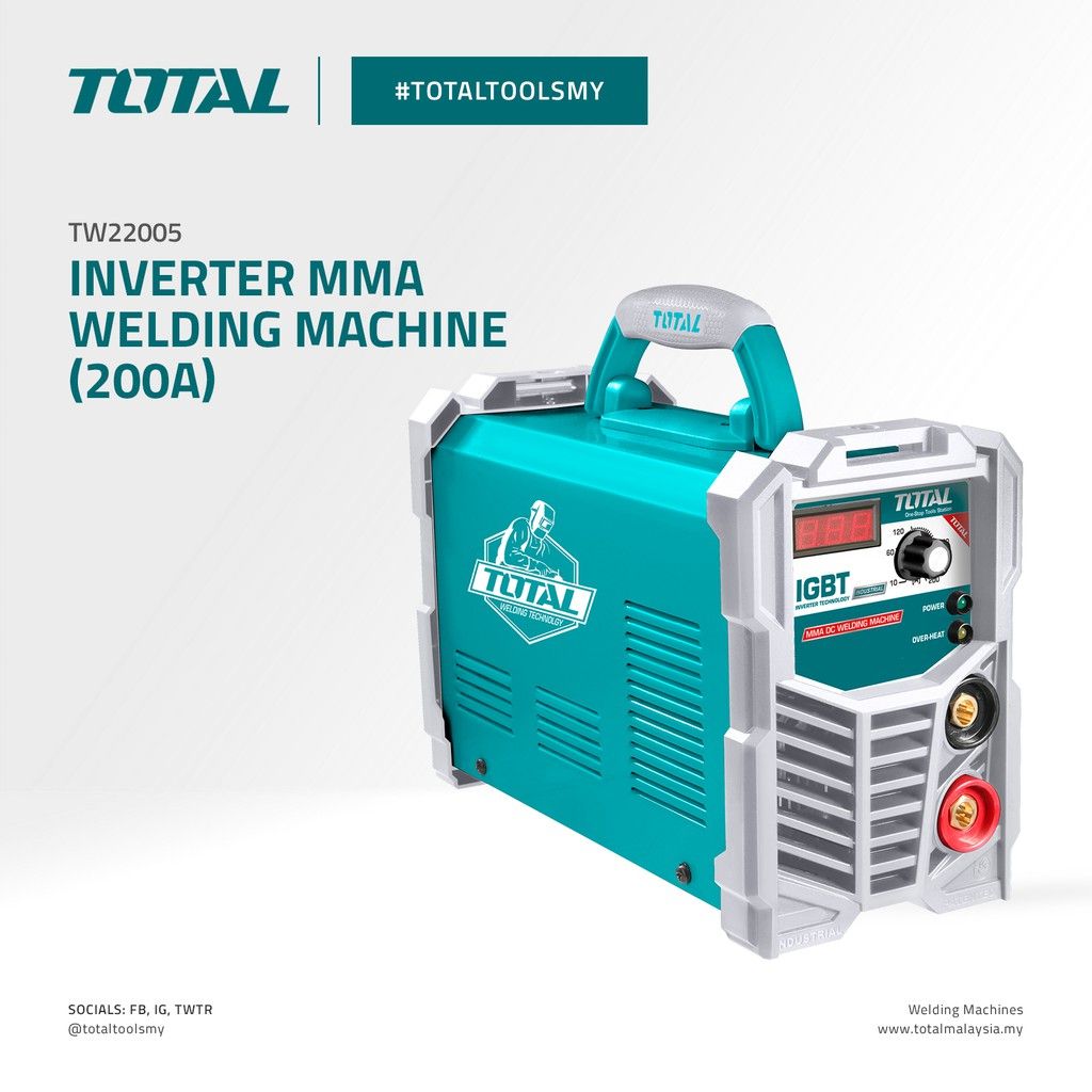 TOTAL TW22005 INVERTER MMA WELDING MACHINE 240V