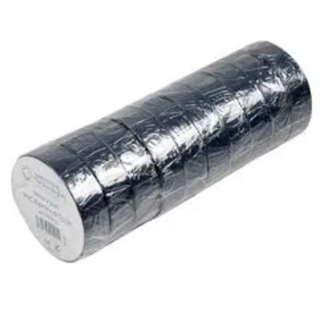 Electrical Insulation Tape, PVC (Polyvinyl Chloride), Black, 19 mm x 33 m