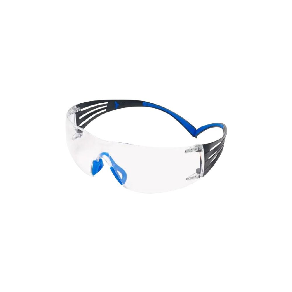 3M SF401SGAF-BLU 3M™ SECUREFIT™ SAFETY GLASSES, BLUE/GRAY, CLEAR SCOTCHGARD™ ANTI-FOG LENS