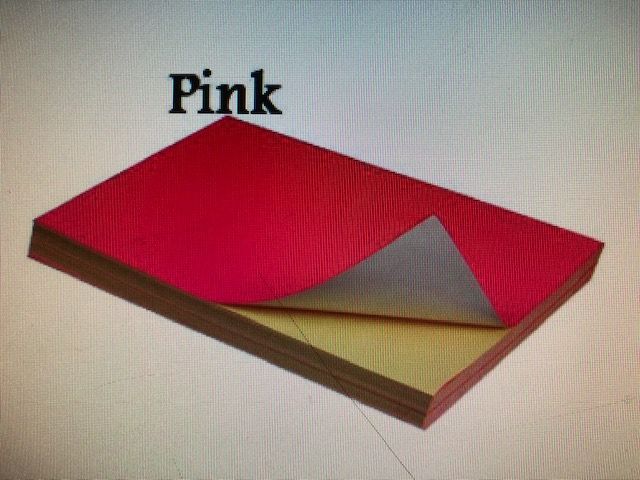 QS A4 Fluorescent Color Sticker Pink 100sht