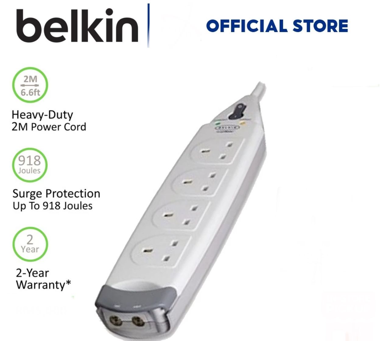 BELKIN 4 Way Surge Protector