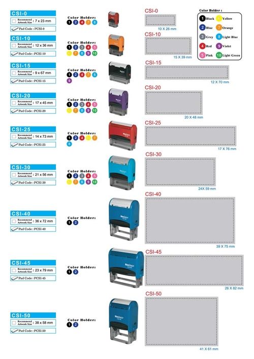 MAXSTAMP CSI-20 Self-Inking Stamp ( SIZE: 17 X 45 MM)