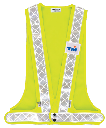 TM @TELEKOM HIGH VISIBILITY SAFETY VEST - TVB HARNESS (NETTING) / WITHOUT SIRIM