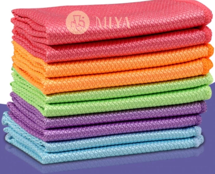Kain Buruk Cleaning Cloth for Kitchen Anti-Grease Wiping Rags Tableware Glass Wipe Cloth Absorb Water
