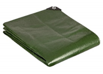 TARPAULIN- WATERPROOF PVC TARPAULIN VINYLON NYLON FABRIC LORRY CANVAS SIZE: 20FT X 20FT - GREEN
