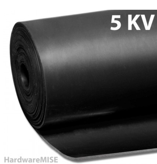 CORRUGATED ELECTRICAL SAFETY RUBBER MAT RIBBED ELECTRICAL INSULATION MATS 3MM THICK x 1.2METER Wx5M ROLL