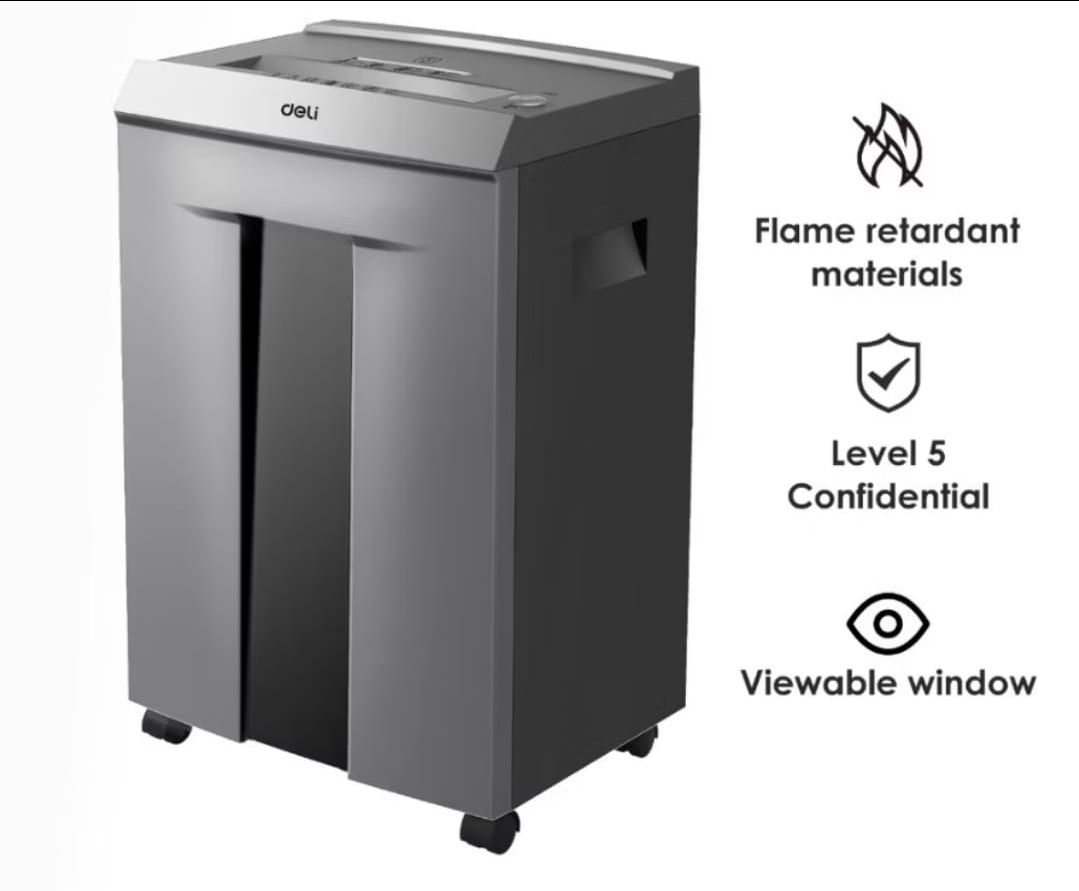 Deli Heavyduty Paper Shredder 30 Liter