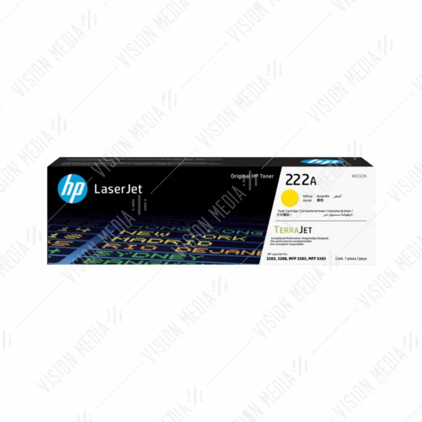 HP W2222A YELLOW TONER (222A)