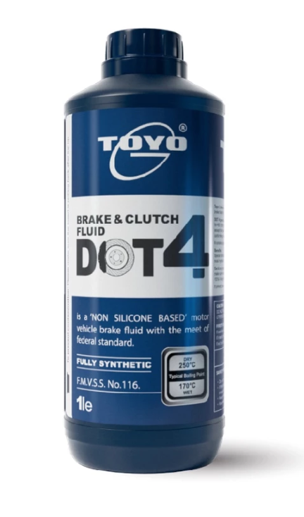 TOYO-G DOT 4 BRAKE & CLUTCH FLUID FULLY SYNTHETIC (1L)