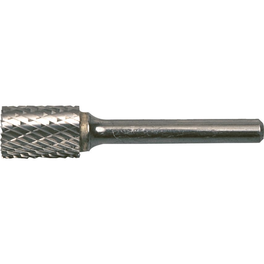 York Carbide Burr, Uncoated, Cut 6 - Double Cut, 3mm, Cylindrical Plain End