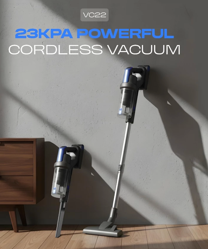 Russell Taylors Cyclone Cordless Vacuum Cleaner VC22