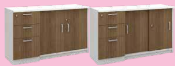 OFIS NEXX SERIES DRAWERS + SLIDING / SWING DOOR