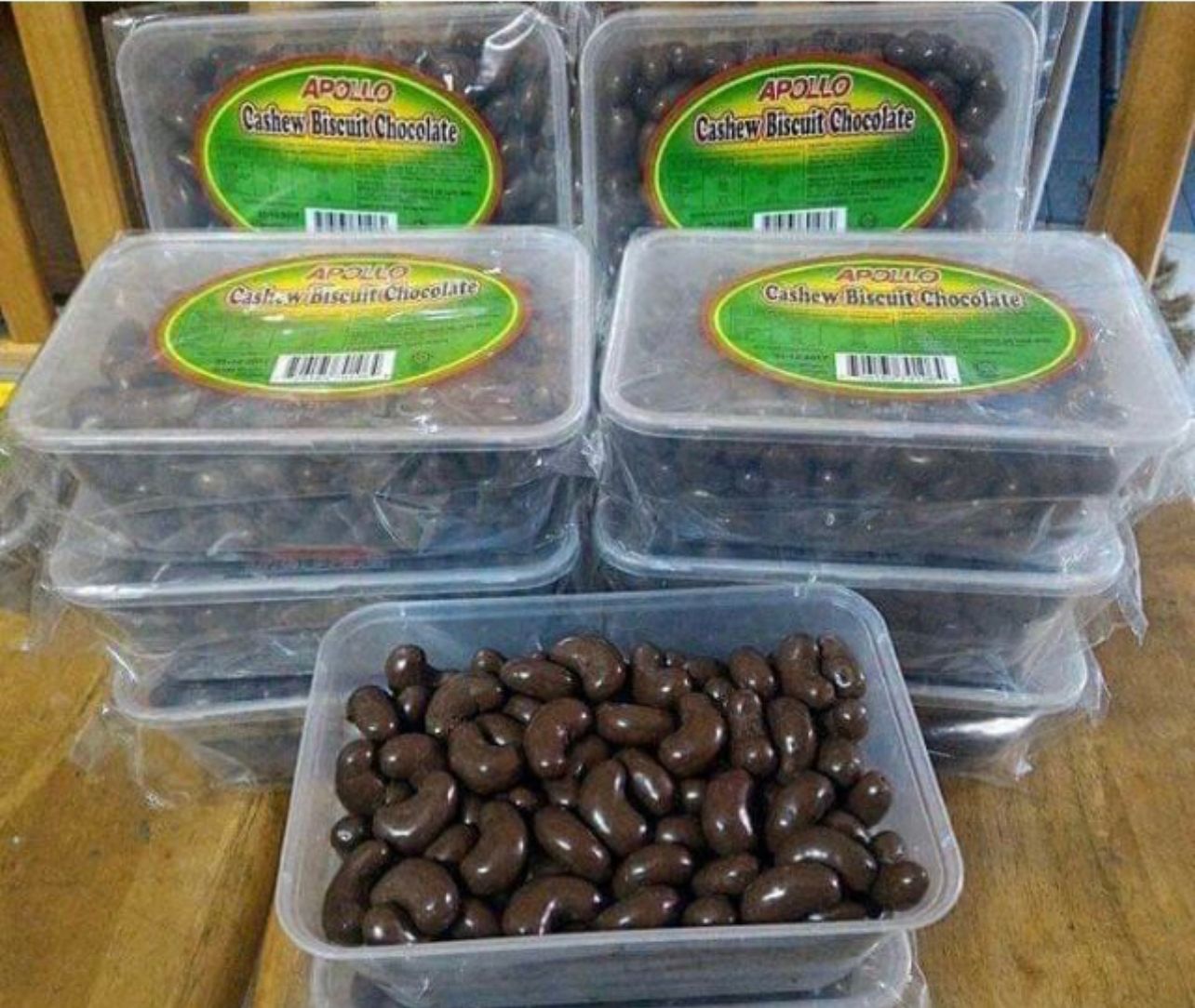 Apollo Cashew Biscuit Chocolate Choc Biskut Badam 1023T HALAL (LOCAL READY STOCKS)