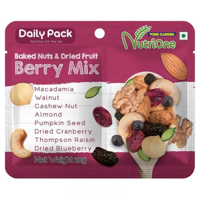 Nutrione Baked Nuts & Dried Fruit - Berry Mix 28g x 12 pkts