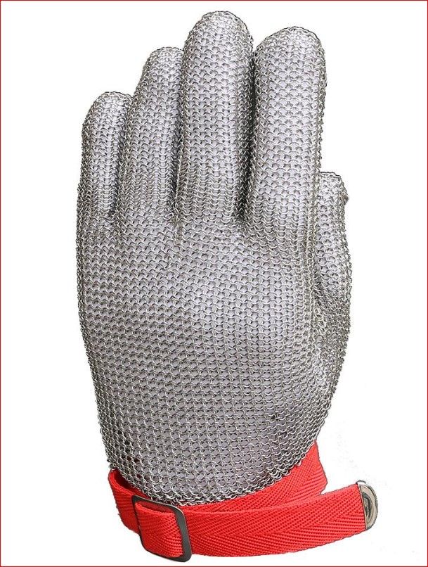 oem *High-quality 304L Stainless Steel Mesh Knife Cut Resistant Chain Mail Protective Glove for Kitchen Butcher Working Safety
