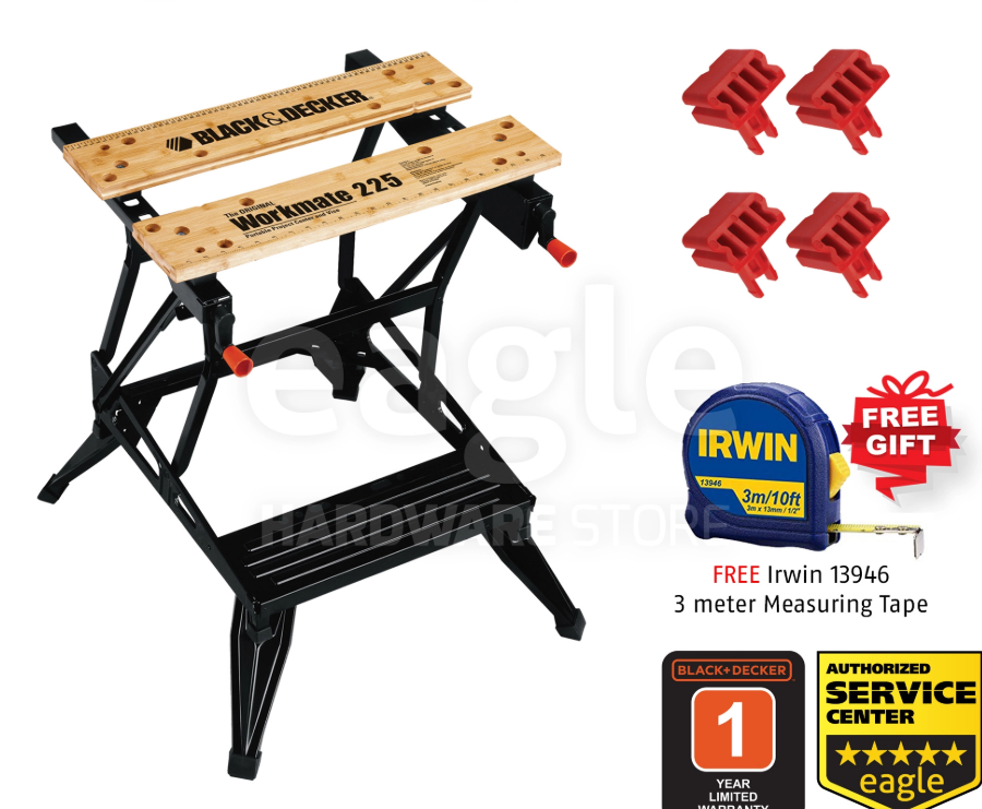 BLACK & DECKER ( COMBO ) BLACK & DECKER WM225-JPR PORTABLE WORK BENCH / WORKMATE + 13946 ( WM225 )