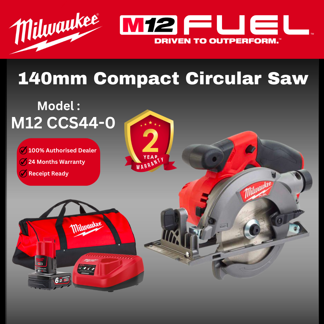 Milwaukee M12 Compact Circular Saw / CCS44 / 140mm Circular Saw / Cutting Saw / Cutting Tool