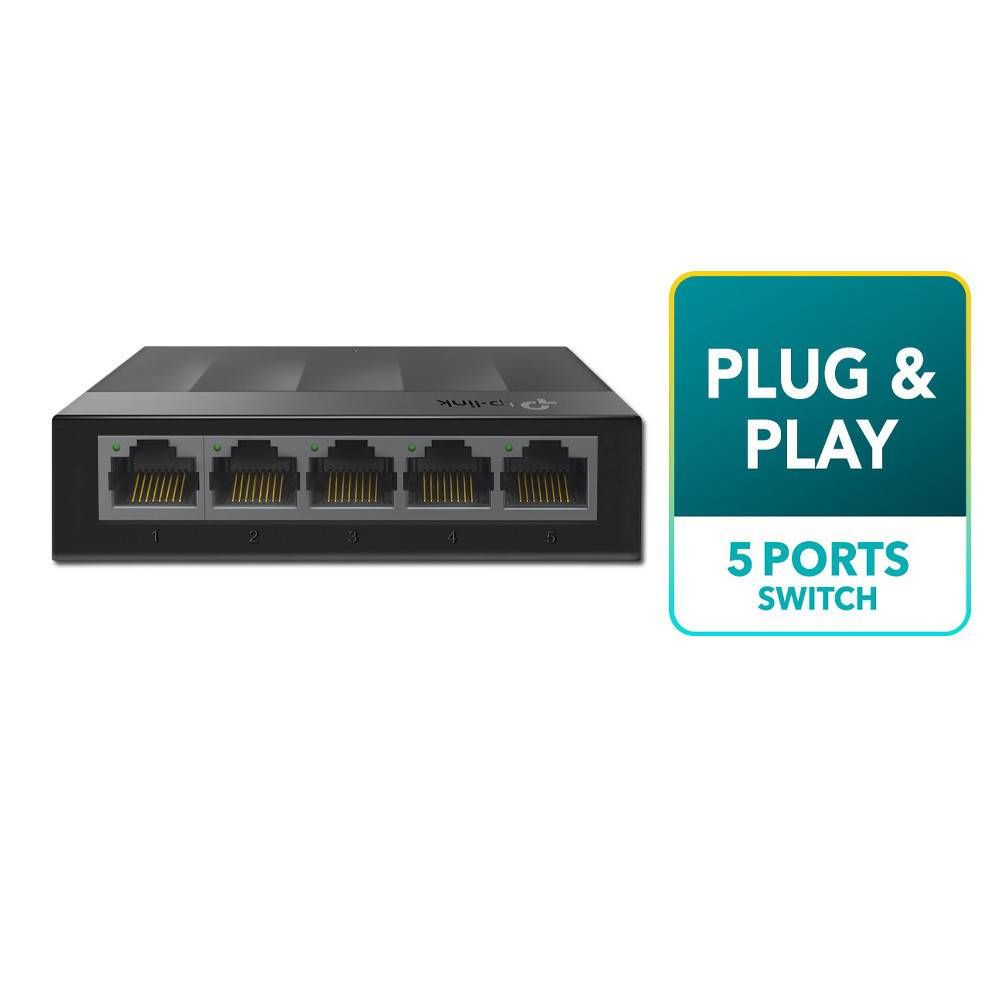 TP-LINK 5-PORT GIGABIT DESKTOP POE+ SWITCH WITH 1-PORT POE++ IN AND 4-PORT POE+OUT