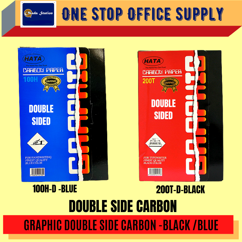 GRAPHIC DOUBLE SIDED CARBON PAPER -100'S / BLUE , BLACK / Graphic / Carbon Paper / Graphic Double Sided Carbon Paper