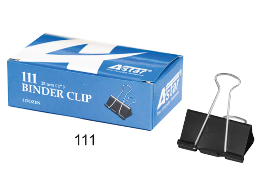 Astar Binder Clip 111 25mm 12 pieces