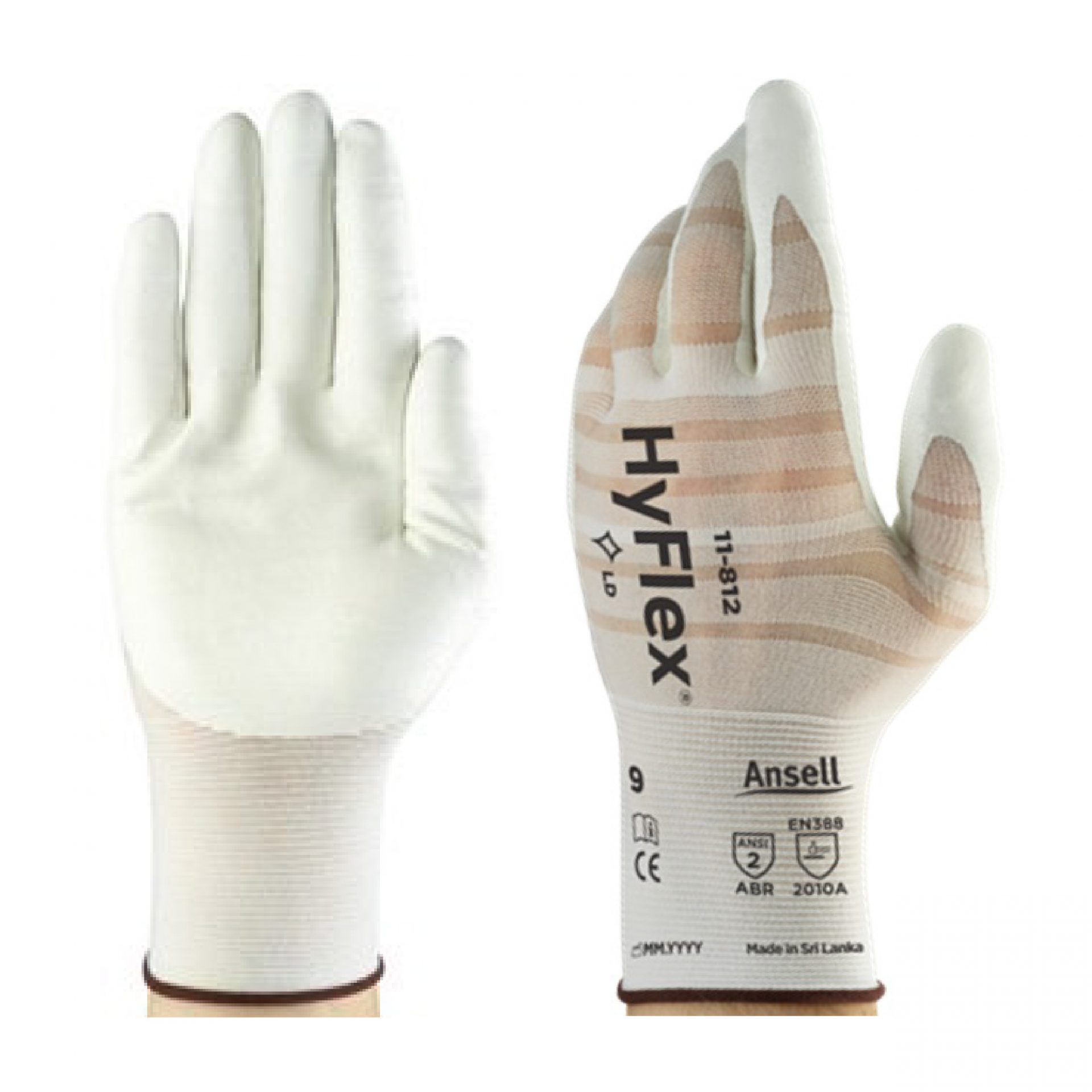 Ansell *Ansell HyFlex 11-812 Foam Nitrile Coated Tearable Gloves