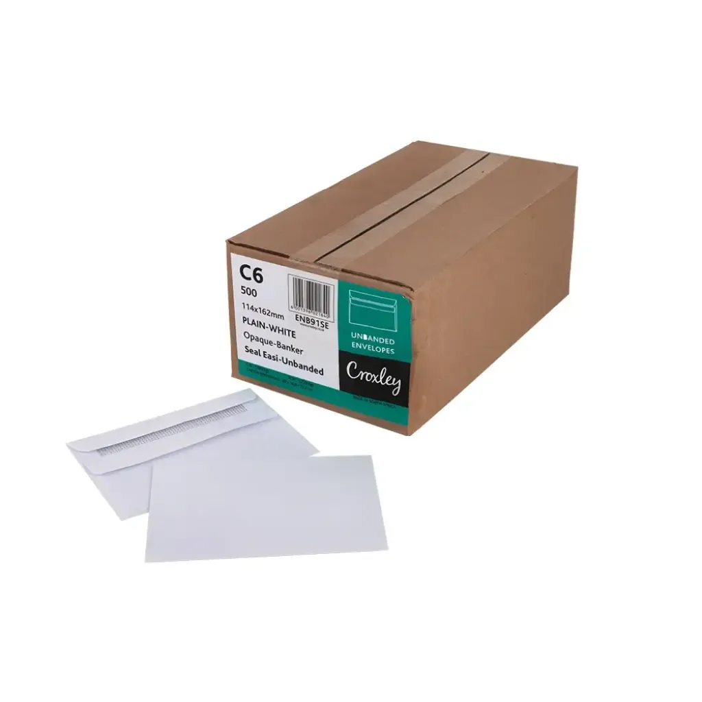 114MM X 162MM WHITE NON-WINDOW ENVELOPE