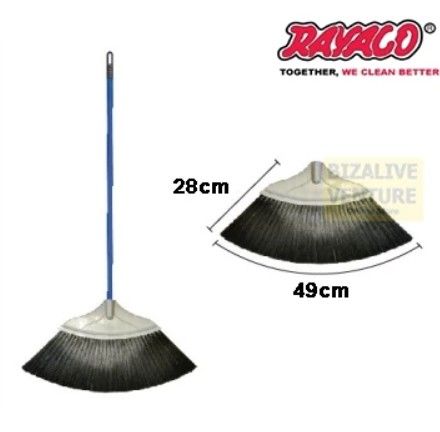 RAYACO Sweeper Broom & Steel Handle Broom
