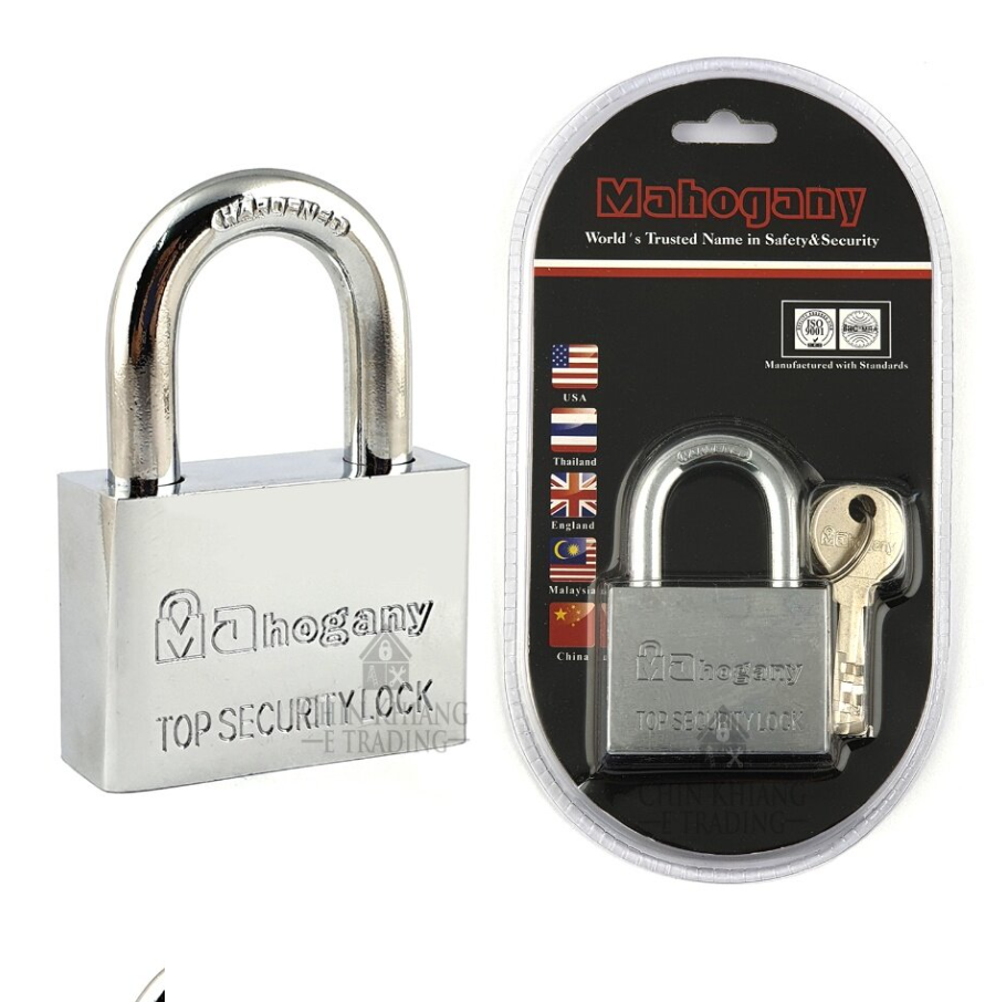 Ocha Mahogany Steel Pad Lock 40mm