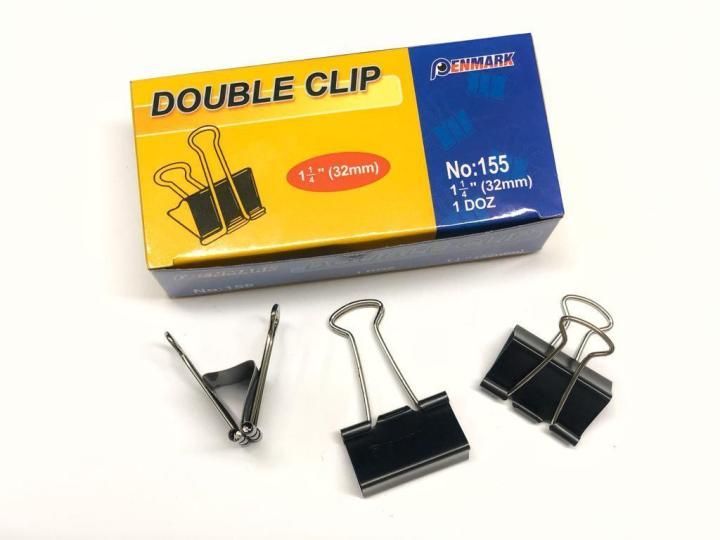 BINDER CLIP 32MM (1 1/4'') (12 PCS)