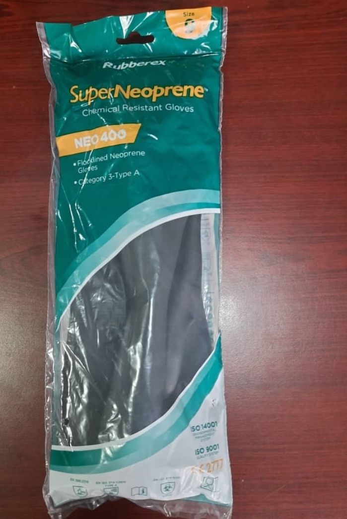 Glove Acid Resistant Natural Anti Slip Latex Glove