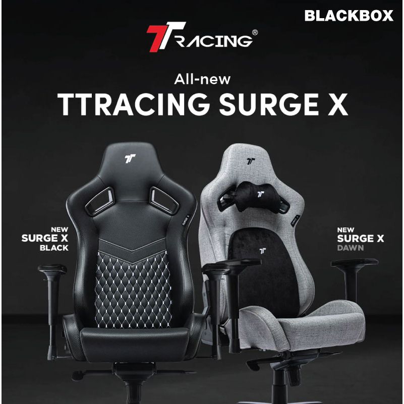 TTRacing / Surge X Air Threads Fabric Gaming Chair / PU LEATHER / FABRIC / High Back Gaming Chair
