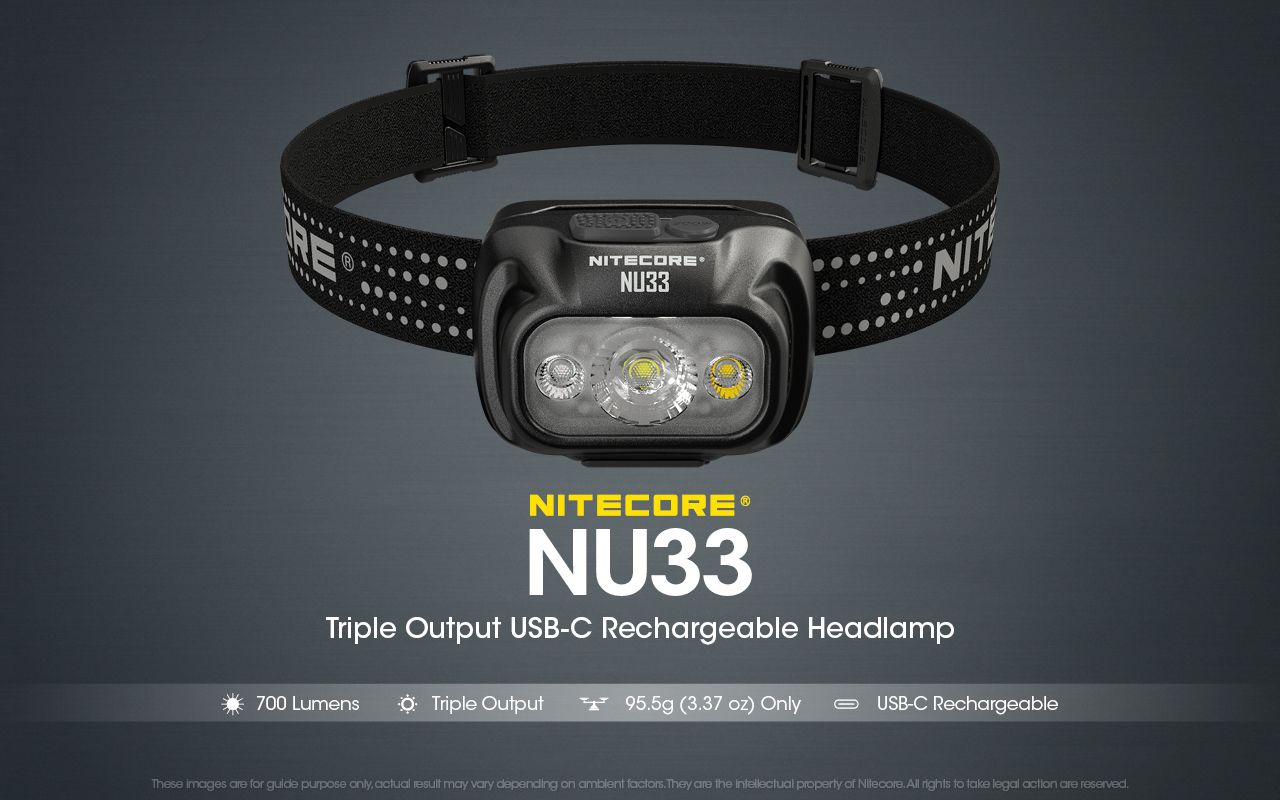 Nitecore NU33 LED Rechargeable Headlamp - 700 lumens