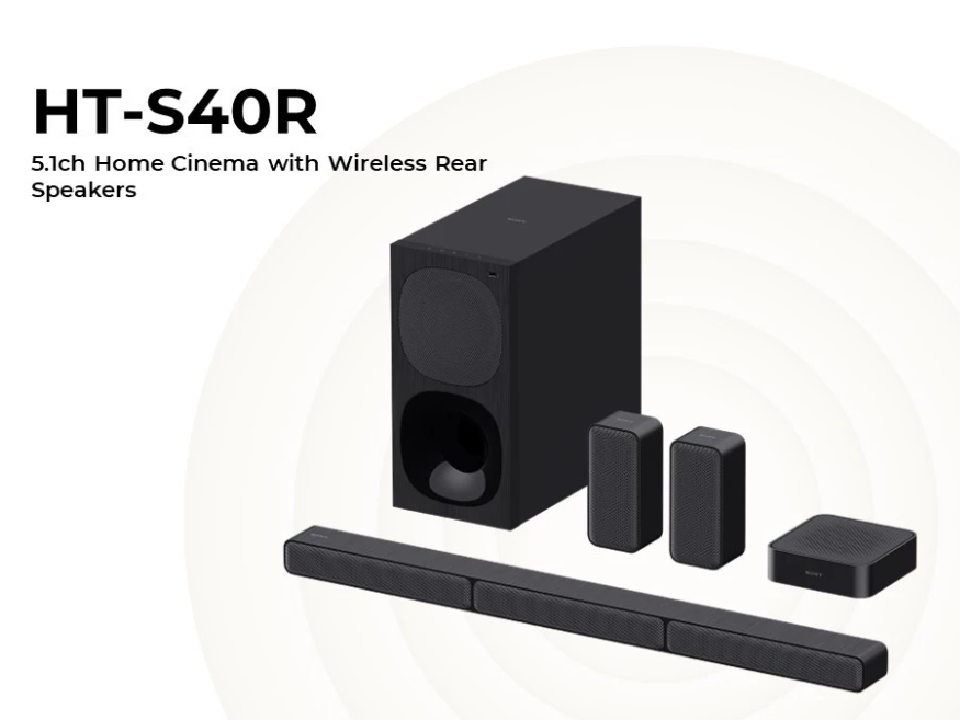 SONY HT-S40R | HOME CINEMA WITH WIRELESS REAR SPEAKERS (5.1") | S40R